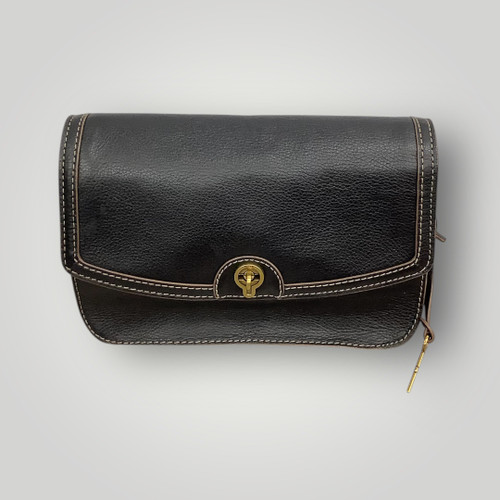 Vist Large View of Product Image Which is Used Fossil Large Leather Handbag