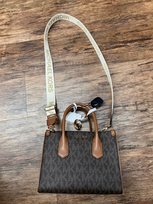 Vist Large View of Product Image Which is Used Michael Michael Kors Large Leather Handbag