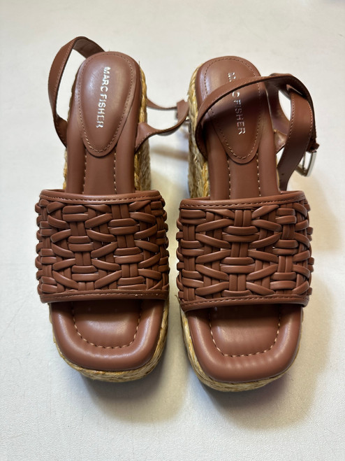 Vist Large View of Product Image Which is Used Marc Fisher Wedge Sandals 8.5