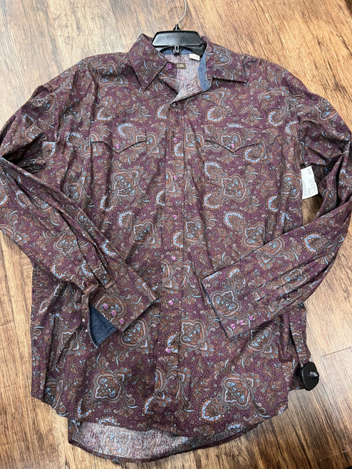 Vist Large View of Product Image Which is Used Stetson Mens Long Sleeve Top XL/17-17.5