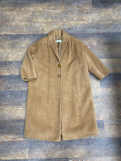 Vist Large View of Product Image Which is Used Marina Rinaldi Long Heavy Coat 1X-18