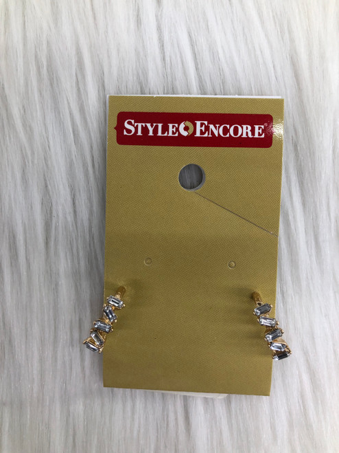 Vist Large View of Product Image Which is Used Gold Tone Earrings