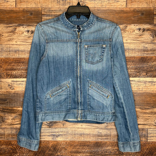 Vist Large View of Product Image Which is Used AG Adriano Goldschmied Denim Jacket S-4/6
