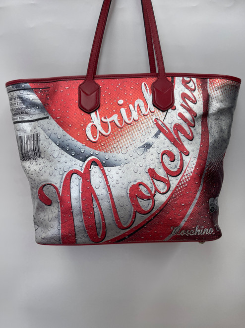 Vist Large View of Product Image Which is Luxury Event Used Moschino Small Leather Handbag