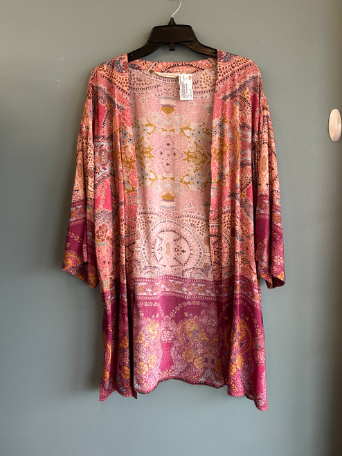 Vist Large View of Product Image Which is Used Soft Surroundings Kimono XL-16