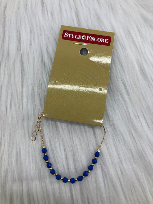 Vist Large View of Product Image Which is Used Blue Bead Bracelet