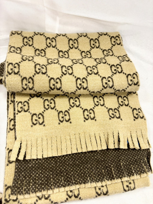 Vist Large View of Product Image Which is Used Gucci Logo Scarf