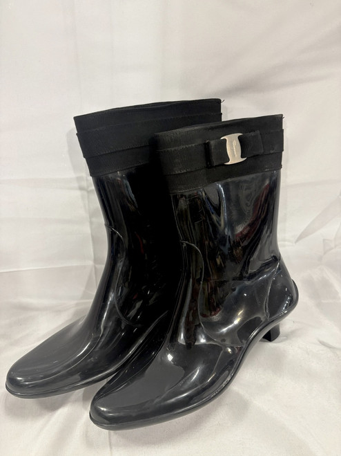 Vist Large View of Product Image Which is Used Ferragamo Rain Boots