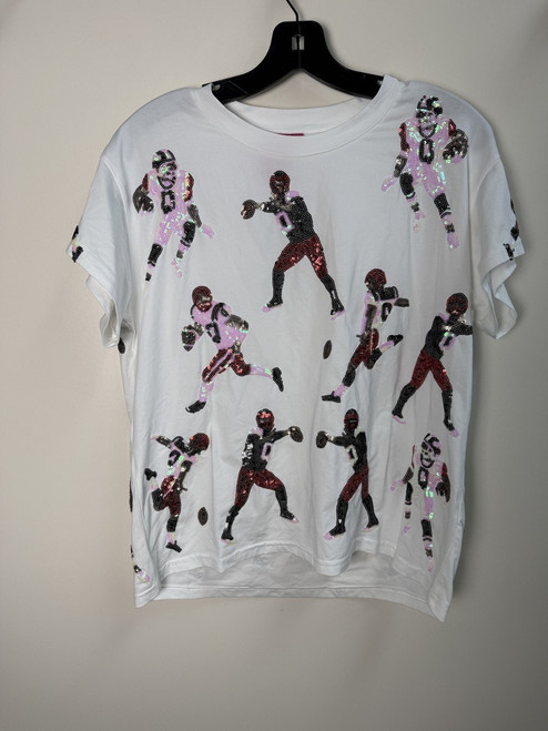 Vist Large View of Product Image Which is Used Queen of Sparkle Short Sleeve Top XS-0/2