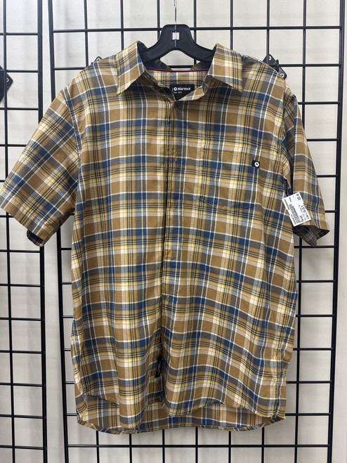 Vist Large View of Product Image Which is Used Marmot Mens Short Sleeve Top L/16-16.5