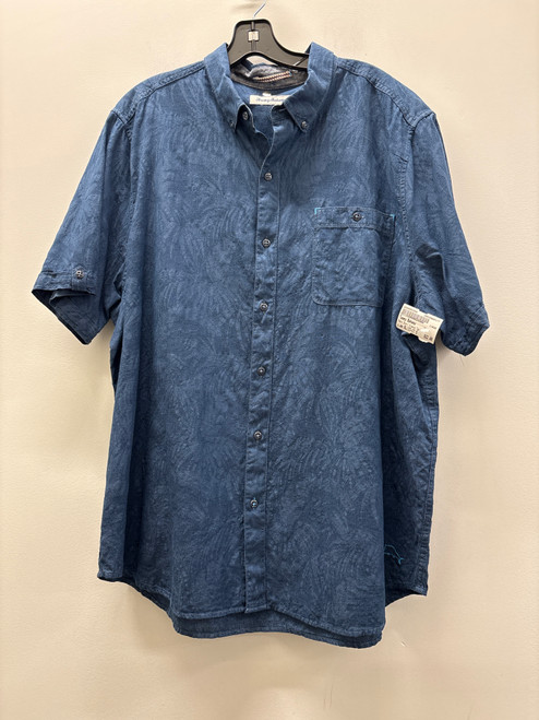 Vist Large View of Product Image Which is Used Blue Tommy Bahama Mens Short Sleeve Top XL/17-17.5