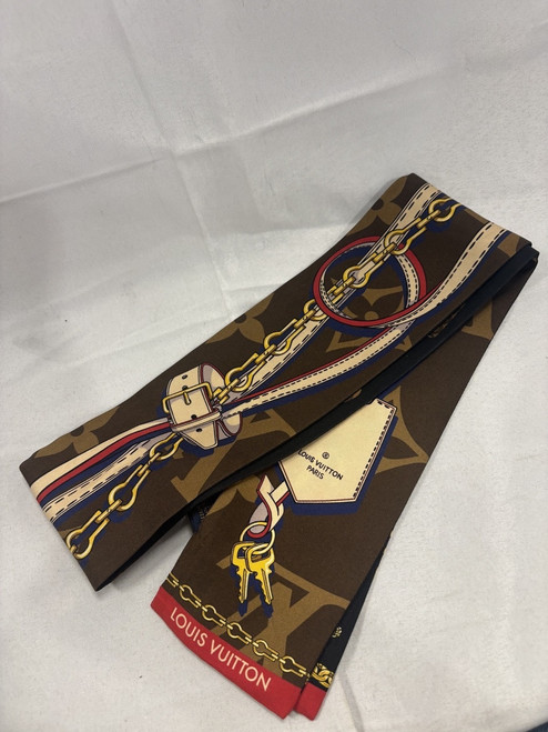 Vist Large View of Product Image Which is Used Louis Vuitton Silk Bandeau Scarf