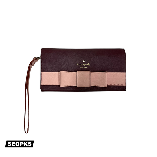 Vist Large View of Product Image Which is Used Kate Spade New York Leather Wristlet