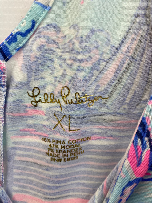 Vist Large View of Product Image Which is Used Lilly Pulitzer Sleeveless Top XL-16