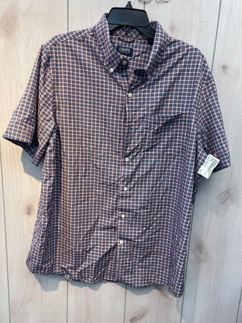 Vist Large View of Product Image Which is Used Chaps Mens Short Sleeve Top XL/17-17.5