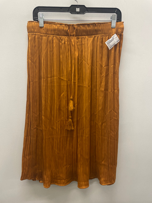 Vist Large View of Product Image Which is Used NWT Orange H & M Long Skirt M 8-10/28-30