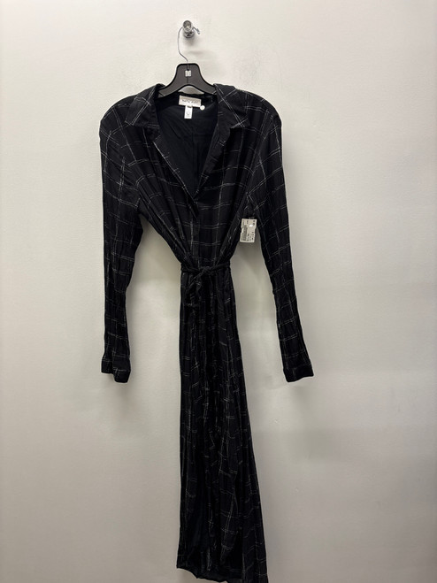 Vist Large View of Product Image Which is Used Bella Dahl Long  black check Dress B L-12/14