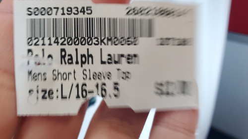 Vist Large View of Product Image Which is Used Polo Ralph Lauren Mens Short Sleeve Top XL/17-17.5