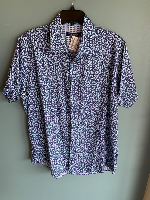 Vist Large View of Product Image Which is Used Stone Rose Mens Short Sleeve Top 2X/18-18.5