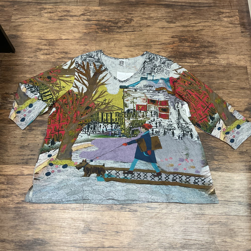 Vist Large View of Product Image Which is Used Parsley & Sage Long Sleeve Top 3X-22