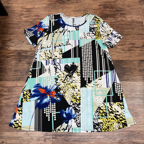 Vist Large View of Product Image Which is Used Jess & Jane Short Dress B 1X-18