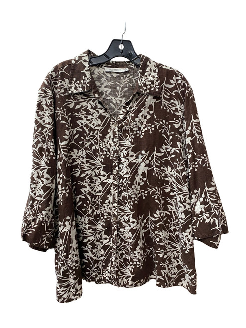 Vist Large View of Product Image Which is Used Laura Petites Long Sleeve Top 3X-22