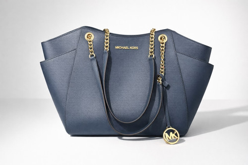 Vist Large View of Product Image Which is Used Michael Michael Kors Large Leather Handbag