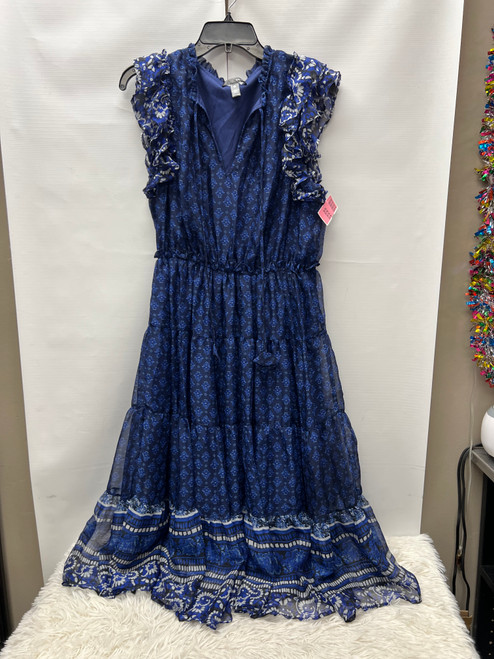 Vist Large View of Product Image Which is Used Aqua Long Dress F XL-16