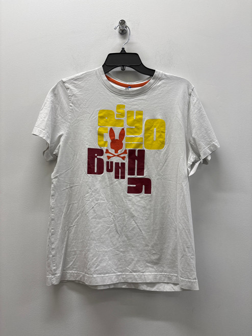 Vist Large View of Product Image Which is Used White Psycho Bunny T-Shirt S-4/6