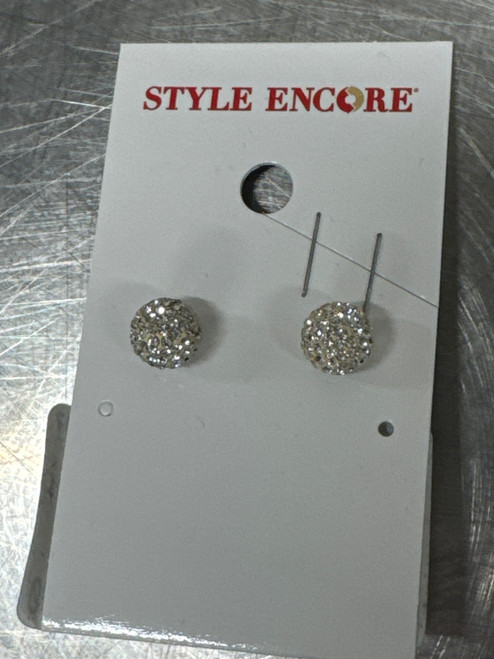 Vist Large View of Product Image Which is Used Hillberg and Berk Sparkle Ball 10mm Earrings