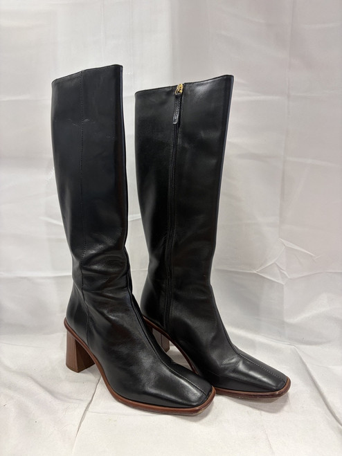 Vist Large View of Product Image Which is Used aloha’s black leather Tall Boots 8
