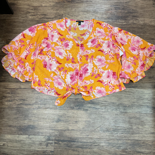 Vist Large View of Product Image Which is Used A Love Story Short Sleeve Top 1X-18