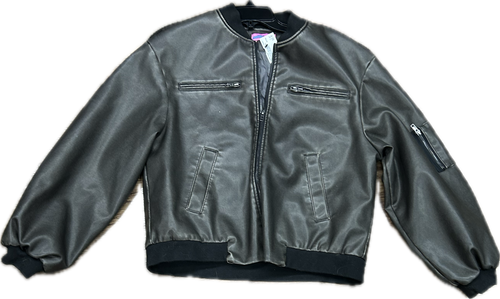 Vist Large View of Product Image Which is Used Unbranded Leather Jacket M-8/10