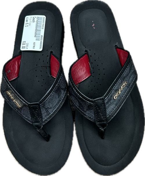 Vist Large View of Product Image Which is Used Coach Flip Flops 6.5
