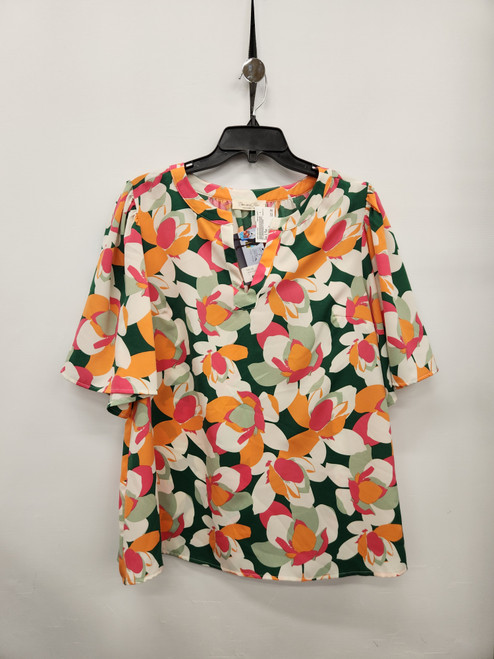 Vist Large View of Product Image Which is Used Doe & Rae Short Sleeve Top 1X-18