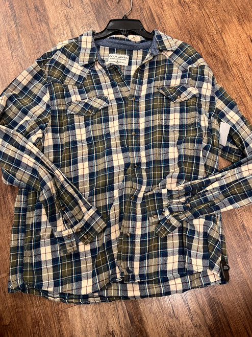 Vist Large View of Product Image Which is Used Cody James  Mens Long Sleeve Top 2X/18-18.5
