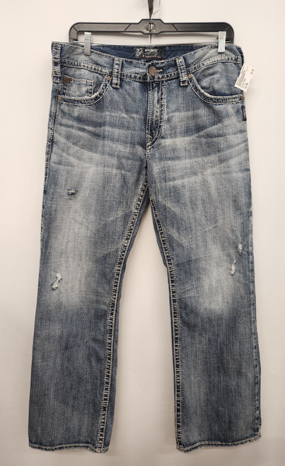 Vist Large View of Product Image Which is Used Silver Jeans Mens Denim 38W