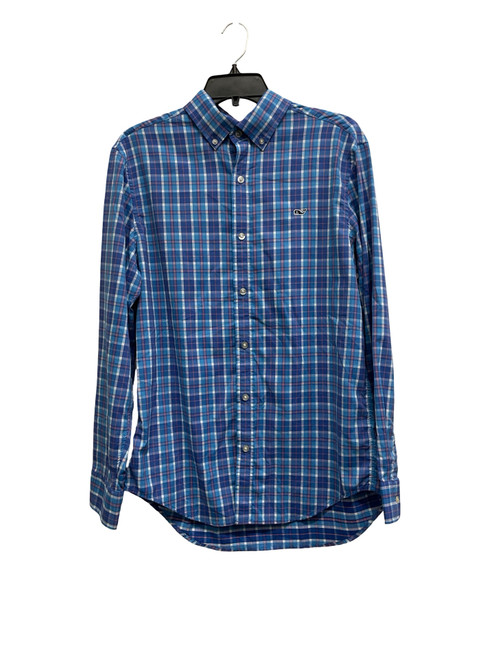 Vist Large View of Product Image Which is Used Vineyard Vines Mens Long Sleeve Top M/15-15.5