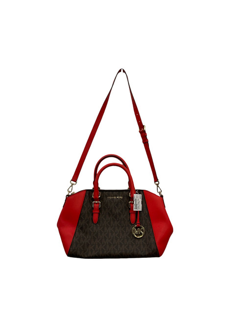 Vist Large View of Product Image Which is Used Michael Michael Kors Large Leather Handbag