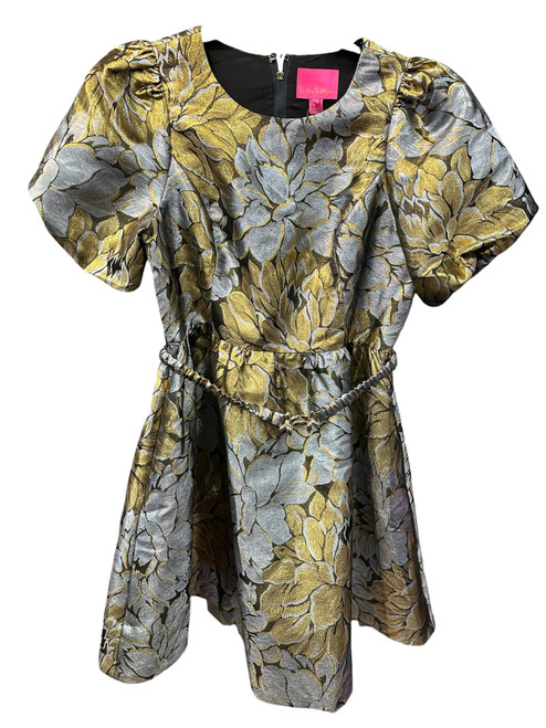 Vist Large View of Product Image Which is Gently Used Lilly Pulitzer Priyanka floral jacquard dress 