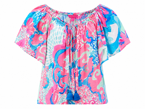 Vist Large View of Product Image Which is Used Lilly Pulitzer Short Sleeve Top M-8/10