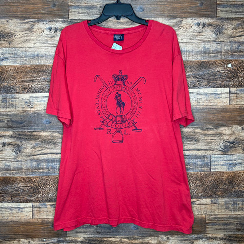 Vist Large View of Product Image Which is Used Polo Ralph Lauren Mens Short Sleeve Top 2X/18-18.5