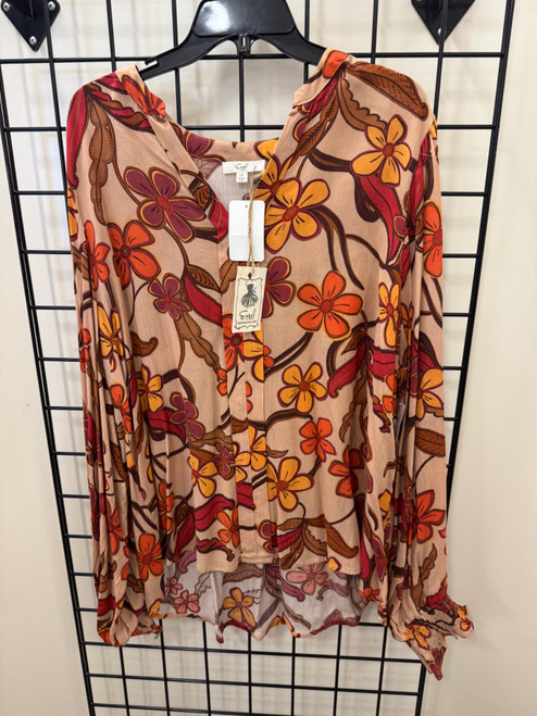 Vist Large View of Product Image Which is Used Easel Long Sleeve Top 1X-18