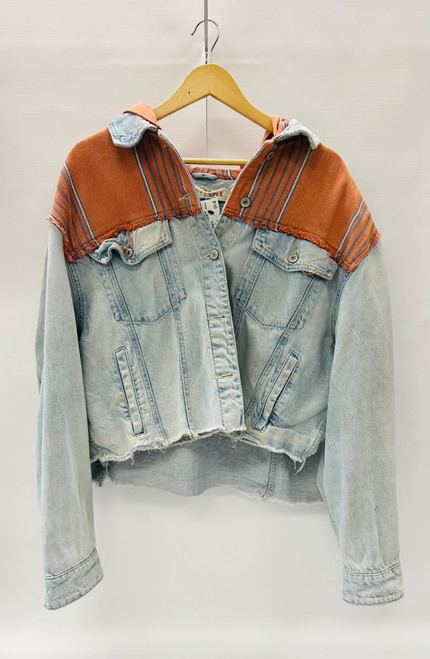 Vist Large View of Product Image Which is Used Free People Denim Jacket M-8/10