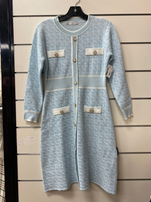 Vist Large View of Product Image Which is Used blue knit Short Dress F M-8/10