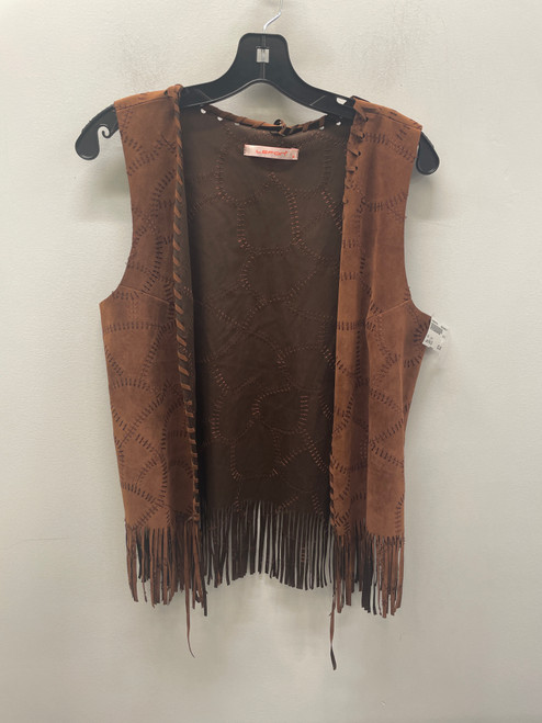 Vist Large View of Product Image Which is Used Brown Lefon Fringe Vest M-8/10