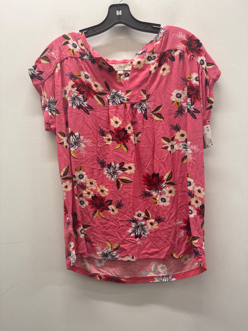 Vist Large View of Product Image Which is Used Pink BTS Loft Short Sleeve Top S-4/6