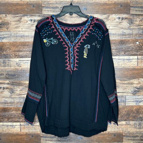 Vist Large View of Product Image Which is Used Johnny Was Long Sleeve Top M-8/10