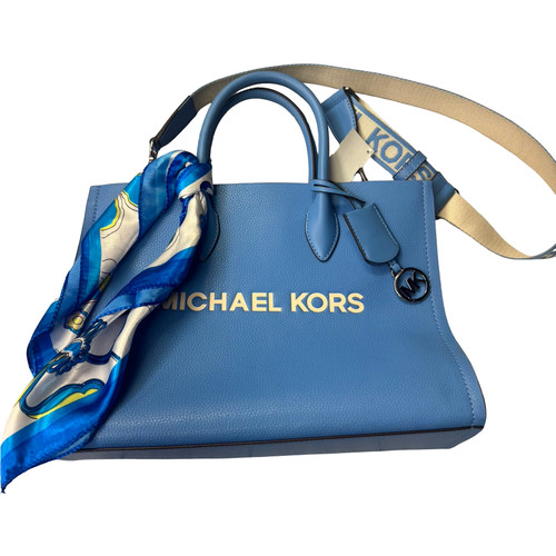 Vist Large View of Product Image Which is Used Michael Michael Kors Large Leather Handbag