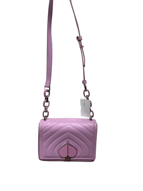 Vist Large View of Product Image Which is Pink/purple Kate Spade small handbag.